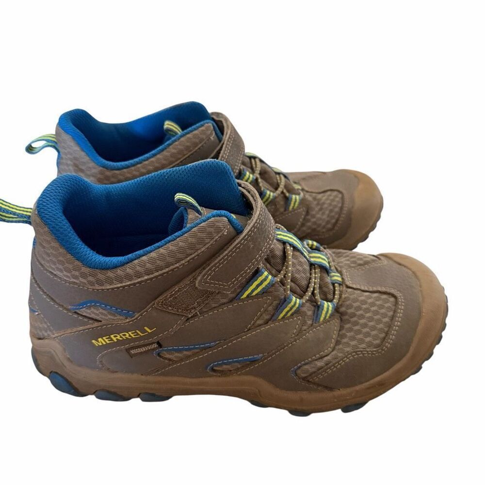 Merrell Chameleon 7 Access Mid Hiking Boot Waterproof Kids Shoes Sz 5.5